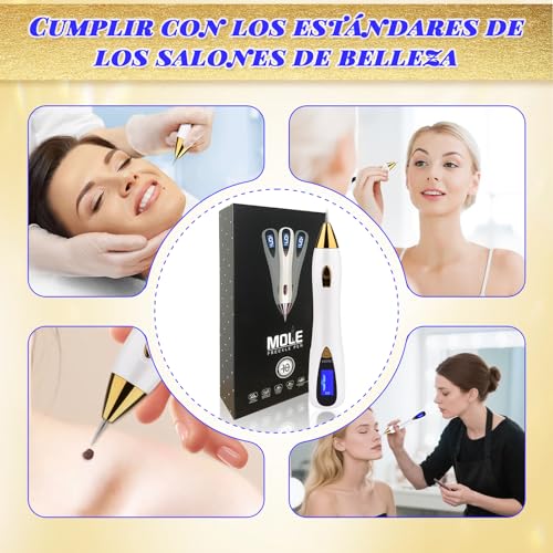 Plasma Pen Dispositivo de Belleza Para La Eliminación de Imperfecciones Comunes de la Piel con pantalla LED. 10 niveles de intensidad de Intend Ajustables. 1 Gruesa y 10 s Finas san valentín regalos