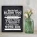 Christening Gift, Baptism Gift or New Baby Gift, May The Lord Chalkboard Print, Unique New Baby Gift, Baby Scripture Gift by Ocean Drop Designs