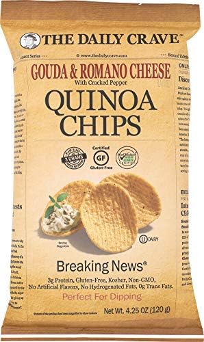 The Daily Crave (NOT A CASE) Gouda Romano Cheese Quinoa Chips