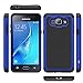J1 2016 Case, Galaxy Amp 2 Case, Galaxy Express 3 Case, LK [Shock Absorption] Hybrid Dual Layer Armor Defender Protective Case Cover for Samsung Galaxy J1 2016 / Amp 2 / Express 3 (Blue)