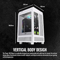 Thermaltake Tower 100 Snow Edition Tempered Glass