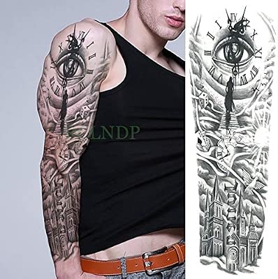 Tzxdbh 5 Pcs étanche Autocollant De Tatouage Pagode Fleur