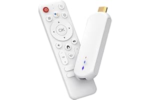 YUEHISY TV Box 4K, Ultra HD Streaming Device, Portable TV Stick with Voice Control, Dual Band WiFi, Access to Popular Apps, f