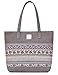 ArcEnCiel Women's Casual Canvas Tote Bags Shoulder Handbag Travel Bag (Gray)