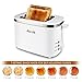 Aicok 2 Slice Cool Touch Toaster with Wide Slot and Manual High-Lift Lever, Rapid Toast