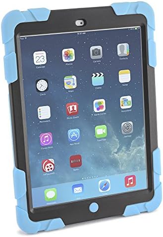 Caseiopeia 360 Rotating Kickstand Rugged Case with Screen Protector for iPad Air (KSR-IPA-LBLU)