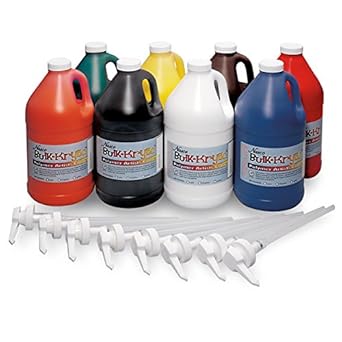 Amazon.com: Nasco 9100149 Bulk-Krylic Acrylic Paint, 1/2 gal (Pack of 8