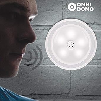 GKA Klatsch Sprach- und Geräuschgesteuerte LED Lampe LED STRAHLER MIT STIMMENSENSOR mit 5 LED