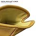 Youngstown Gloves Leather Utility Long Cuff Work Glove For Men - Kevlar Lined - Cut, Puncture, Flame Resistant, Arc Rated - Black/Tan, Large