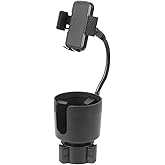 Limitless CupCargo Cup Holder Expander and Phone Mount with Adjustable Base and Flexible Neck