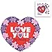 Valentine Day Craft kit | Heart Picture Photo Frame Kit, Peanut Snoopy Magnets, Love Sign Decor Kit & Love You to Pieces Kit | Classroom Exchange Sunday School Homeschool Art Supplies Activities Gift