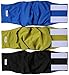 Wegreeco Washable Male Dog Belly Wrap - Pack of 3 - (Black,Blue,Olive,Large)