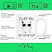 5Aup Christmas Gifts Funny Cat Coffee Mug for Cat Lover, Fluff You You Fluffin' Fluff Cat Unique Birthday and Holiday Gifts, 11Oz Novelty Ceramic Cups