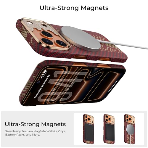 BENKS ArmorAir Knight Case for iPhone 17 Pro Max, Compatible with Magsafe, Ultra Slim & Lightweight 17 Pro Max Magnetic Case Built with Kevlar Aramid Fiber, Caseless Touch Feeling