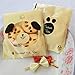 YunKo 300pcs Lovely Animals Puppy Cat & Bear Paw Self-Adhesive Candy Cookie Bags for Wedding Birthday Party Gift Packaging