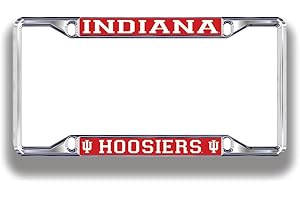 ELITE FAN SHOP NCAA License Plate Frame Silver