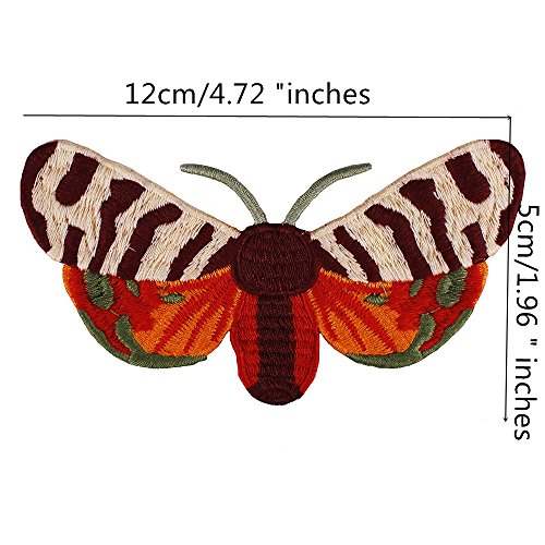 1set/6PC Beetle Butterfly Insects Embroidery Applique Badge Patches Sewing for Bags Dress T-shirt Decorated Apparel Accessories TH887 (insect mix6pc)