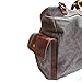 Leather Weekend Duffel Bag Canvas Travel Luggage Weekender Overnight Satchel Bag