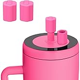 Rolitwils 2 Pack Magnetic Straw Cover, Silicone Leakproof Straw Protector for Tumbler, Compatible with Era/Resa, Drinkware Accessory