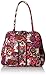 Vera Bradley Women's Cotton Turnlock Satchel Purse, Rosewood, One Size