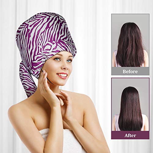 Bonnet Hood Hair Dryer Attachment - EQARD Adjustable Hooded Dryer, Portable Hair Salon Heat Cap with Travel Bag for Drying,Styling,Curling and Deep Conditioning,Relax, Speeds Up Drying Time at Home