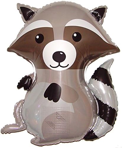 SPACE PET WOODLAND RACCOON 36 inch STRINGLESS FLYING PET Balloon ANTI-GRAVITY TOY HOVERS and FLOATS in MID-AIR - Includes Height Control Weights