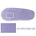 Zegee Womens Fuzzy Indoor Soft Sock Slippers Non-Slip Sole Cozy Warm Slip-On House Bedroom Slippers (M 7-8, Purple)