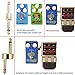 Guitar Effect Pedal Connectors Pedal to Pedal 1/4 Inch Coupler 4 Pcs(straight and Z Type Each 2 Pcs)