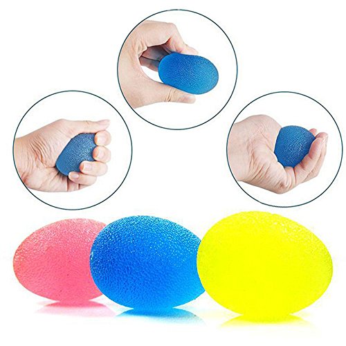 Cherislpy Massage Lacrosse Balls for Myofascial Release-Finger Resistance Bands Trainer for Golf Grip, Guitar Finger, Forearm Exercise, Cycling, Climbing, Prevention and Rehab - 6 Set