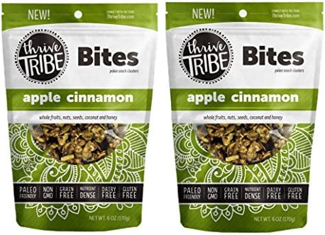 Paleo Snack Clusters, Apple Cinnamon Bites, 6 oz each - 2 packs