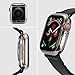 [2 Pack] OUHENG Compatible with Apple Watch Screen Protector with Case 44mm Series 4, Soft TPU All-Around Ultra-Thin Clear Protective Case Cover Compatible with Apple Watch Case Series 4 44mm, Clear
