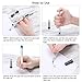 Newisland White Acrylic Paint Pens with Free E-Books, Quick-drying Permanent Markers Water Based with 0.7 mm Fine Point for Rock, Wood, Metal, Glass, Ceramics, Plastic, Cloth (6 White & 2 Free Black)