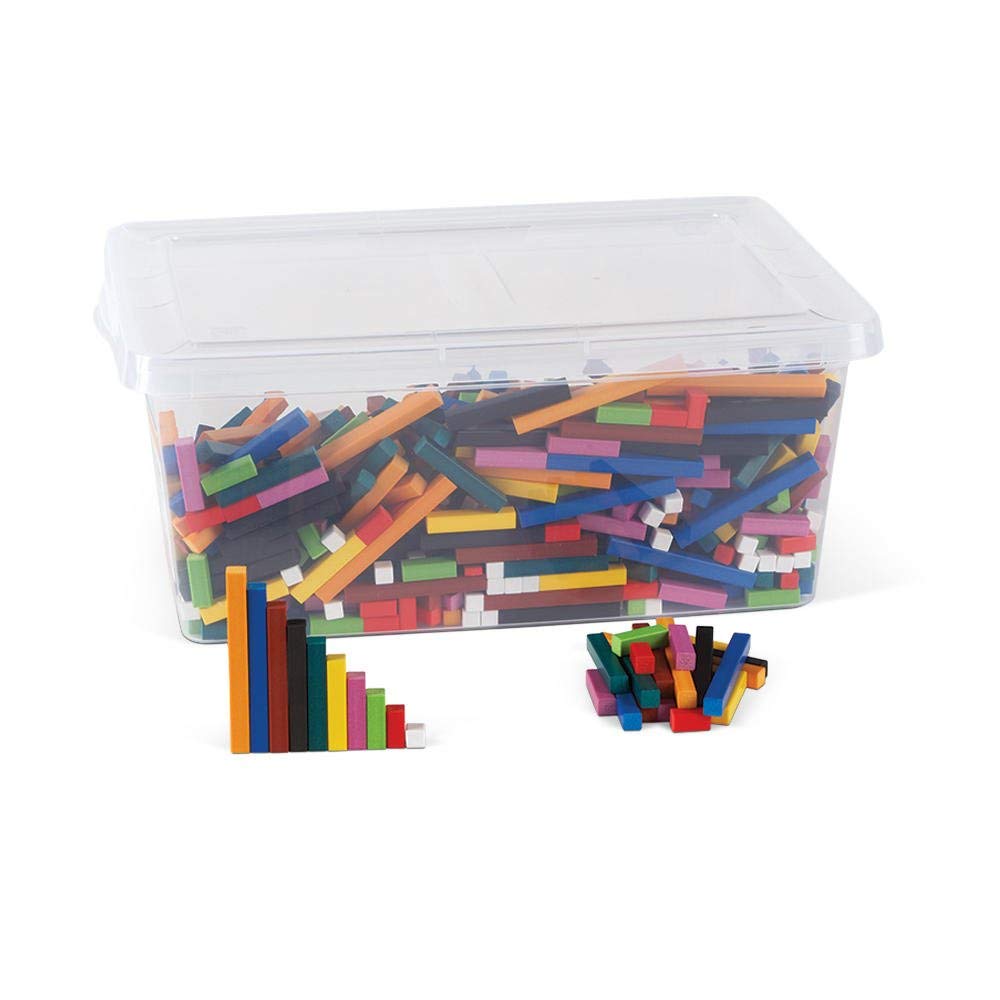 Photo 1 of hand2mind Plastic Cuisenaire Rods Classroom Set, Math Manipulatives, Montessori Math Rods, Math Counters, Math Blocks, Counting Blocks, Montessori Math, Fraction Bars, Number Rods (Set of 15)