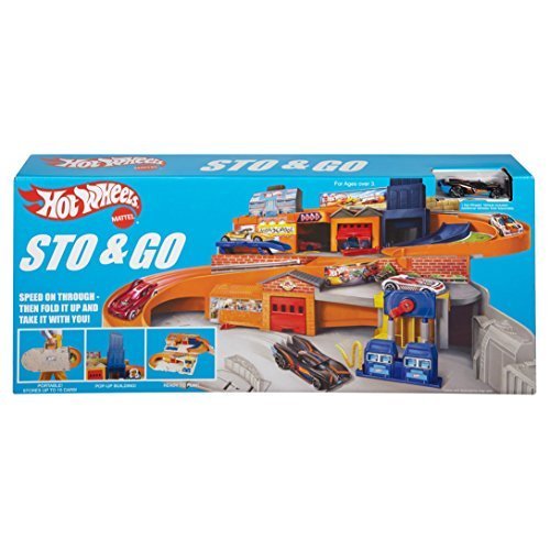 Hot Wheels Sto and Go Playset by Mattel