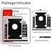 AFUNTA Ultrabay SATA 2nd HD Hard Drive Caddy Tray Compatible Lenovo ThinkPad T420i T510 W510 T520