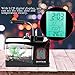 Mini Fish Tank, Multifunctional USB Rechargeable Mini Fish Tank Illuminate Aquarium with Clock Function LED Light Table Decoration (Black)thumb 3