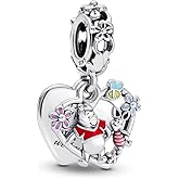 PANWOB Jewelry Movie Heros Character Charms for Women Bracelets and Necklaces in 925 Sterling Silver,Mother's Day Birthday Christmas
