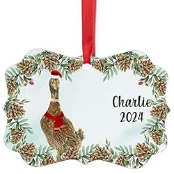 Rouen Duck Christmas Ornament 2024 - Personalized
