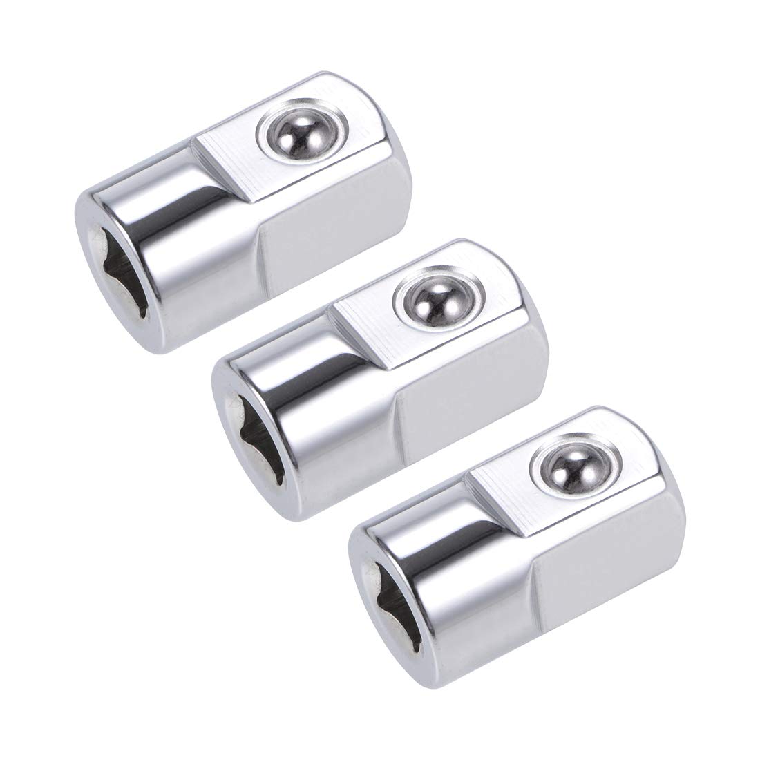sourcing map 3 Pcs 1/4 Inch Drive (F) x 1/2 Inch (M) Socket Adapter, Female to Male — image 1