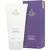 Aromatherapy Associates De-Stress Muscle Gel, Cooling & Warming Massage Gel with Ginger, Black Pepper & Rosemary Essential Oils for Daily Tension & Post-Activity Comfort, 5.07 oz