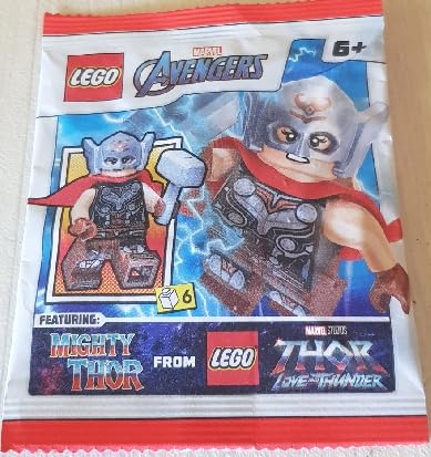 LEGO Marvel Super Heroes Mighty Thor Minifigure Paper Foil Pack Set 242318 (Bagged)