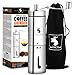 Manual Coffee Grinder by Mainland (Hand Held) Adjustable Fine, Medium, Coarse Grounds | Ceramic Burr Mill for Whole Bean Grinding | Home Kitchen, Office, Travel