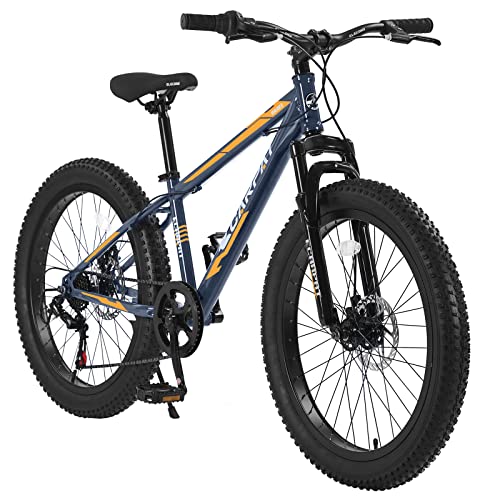 KOZYSPHEREH Elecony 24 Inch Fat Tire Bike Adult/Youth Full Shimano