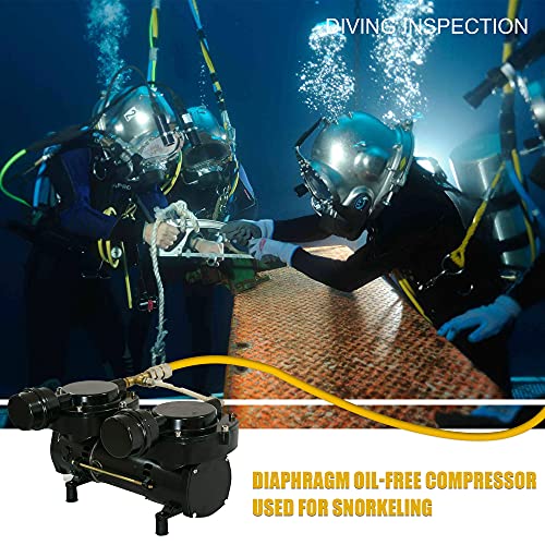 HPDMC OilFree Hookah Dive System Serface Vacuum Pump for Snorkeling