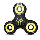 Fidget Spinner Toy Stress Reducer By YEDS Modern Accessories - Anti-Anxiety Tri Spinner Toy - Suitable For Men, Women, Kids & Adults with ADHD, ADD & OCD - Removable Ceramic Bearings Hand Spinner