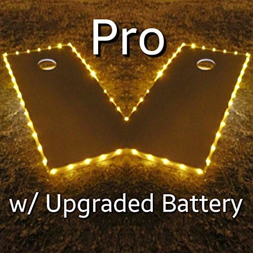 Pro Glow Cornhole Edge Lights (Pro Gold)