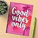 TF Publishing 19-4216A July 2018 - June 2019 Good Vibes Monthly Planner, 7.5 x 10.25