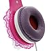 VCOM Volume Limited Wired Kids Friendly Portable Headphones with Adjustable Headset Children Girls Comfortable Lightweight Princess Earphones for iPhone iPad Android Smartphone Kindle Tablets - Pink