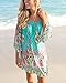 Women's Tropical Off Shoulder Strapless Bohemia Paisley Printing Top Beach Dress