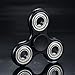 Krazy Spinner Hand Spinner Toy Stress Reducer Ultra Durable High Speed Ceramic Bearing Finger Toy Guarantee 1+min Spin Time Perfect for ADD ADHD Anxiety Autism Stress Relief (SteelBearing-Black)
